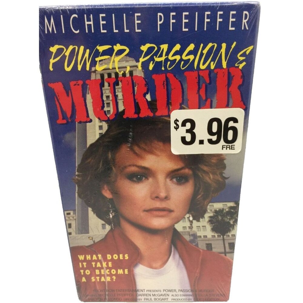 Power Passion & Murder VHS Michelle Pfeiffer Paul Bogart Sealed Video 1995